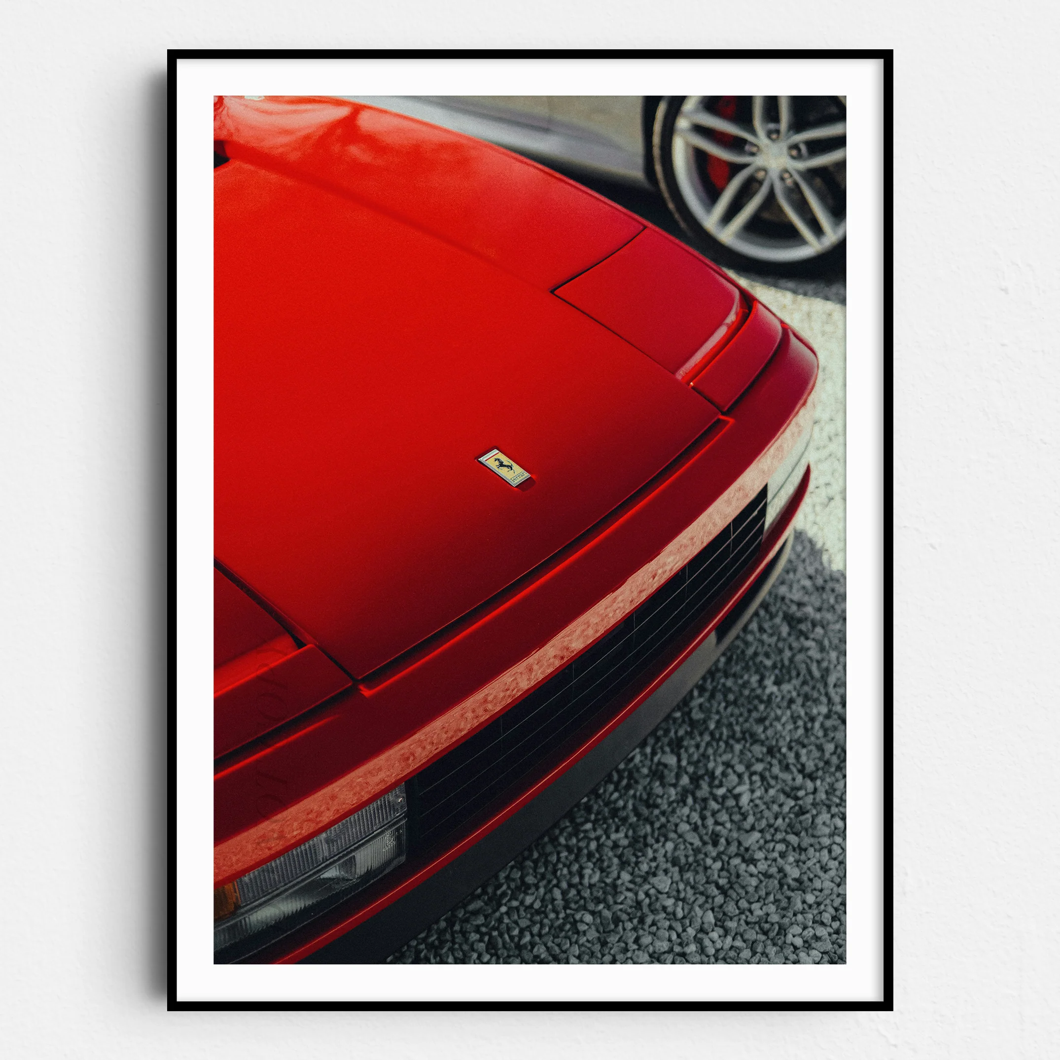 Vintage Red Ferrari Hood