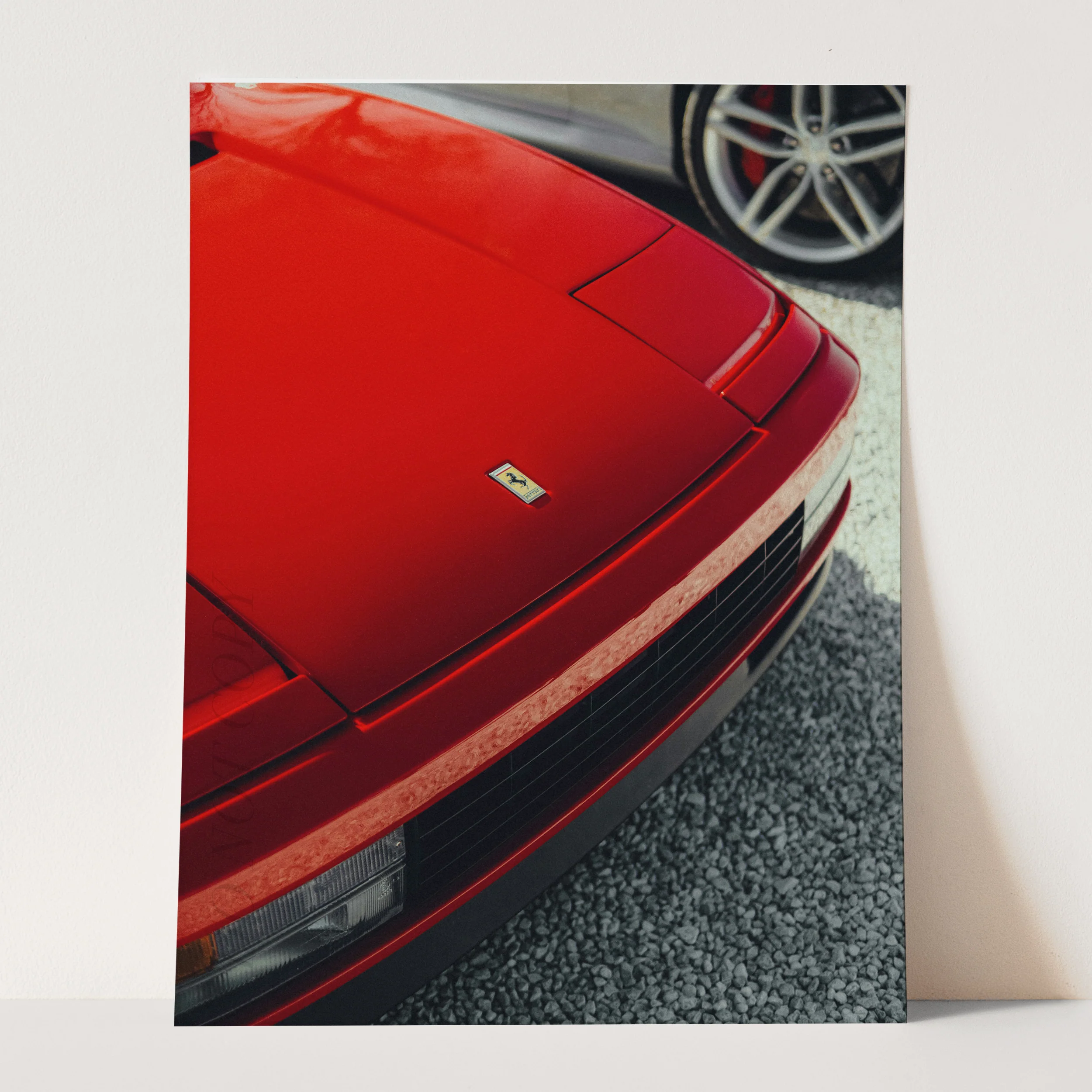 Vintage Red Ferrari Hood - Image 3