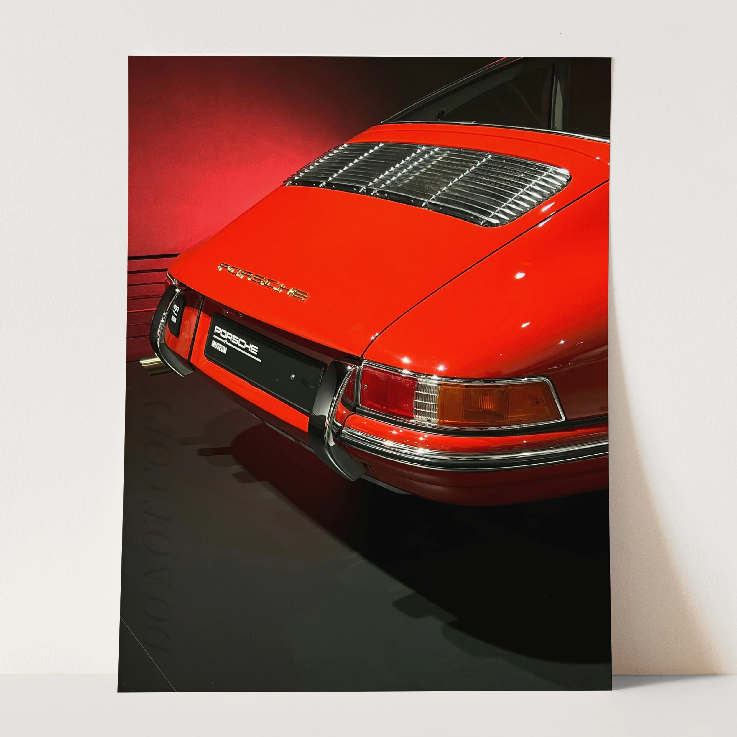 Vintage Red Porsche Bumper - Image 3