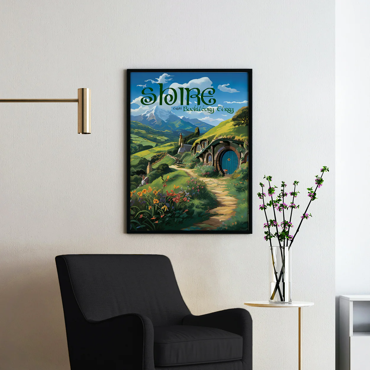 Vintage Shire Travel Poster - Image 2