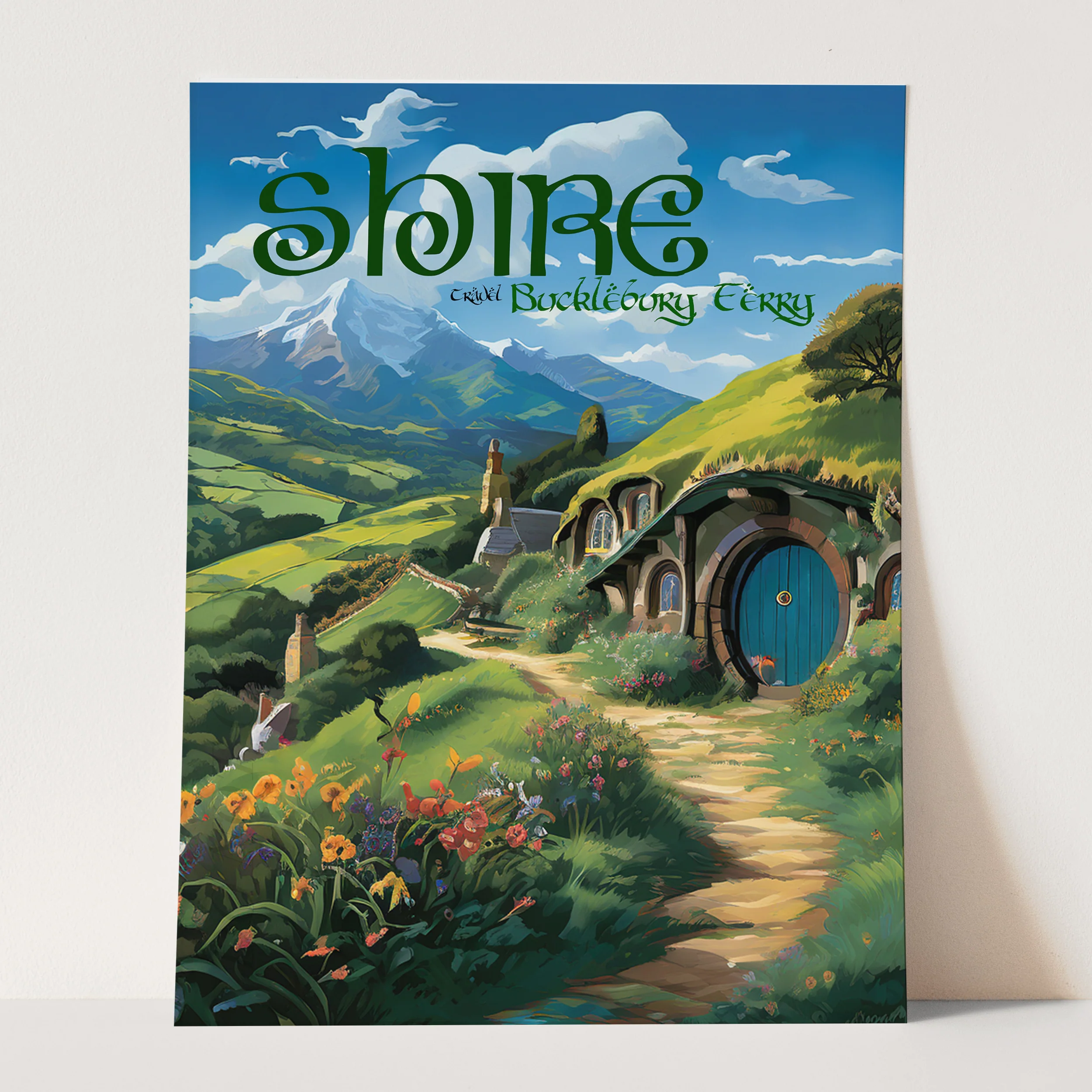 Vintage Shire Travel Poster - Image 3