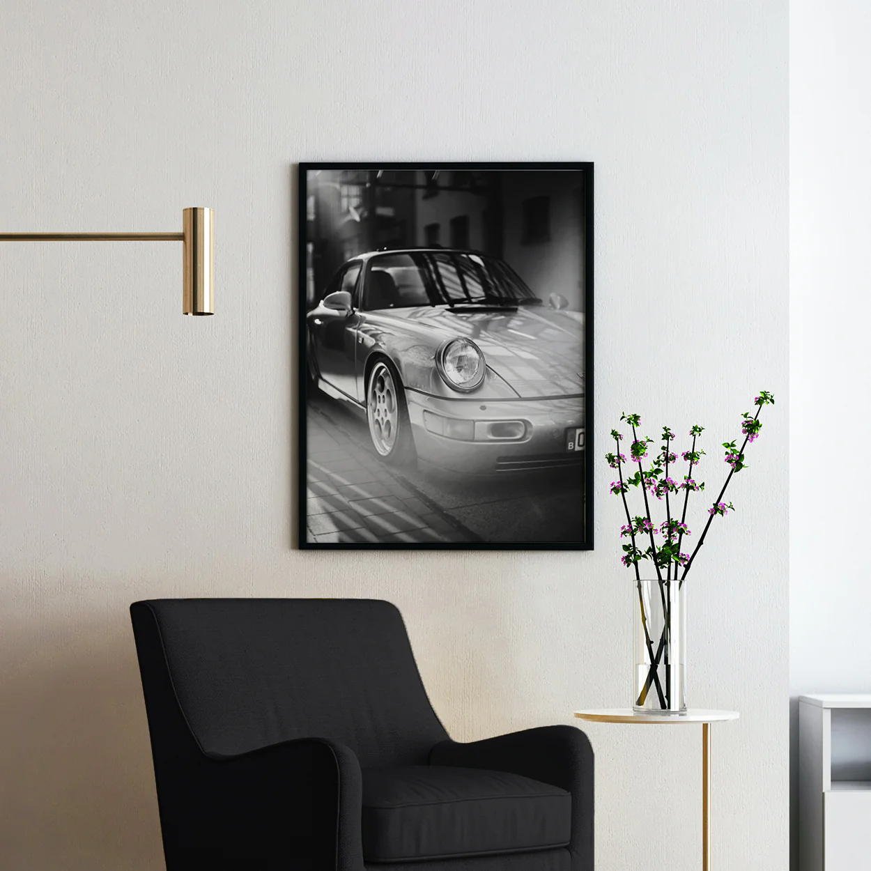 Vintage Silver Porsche - Image 2