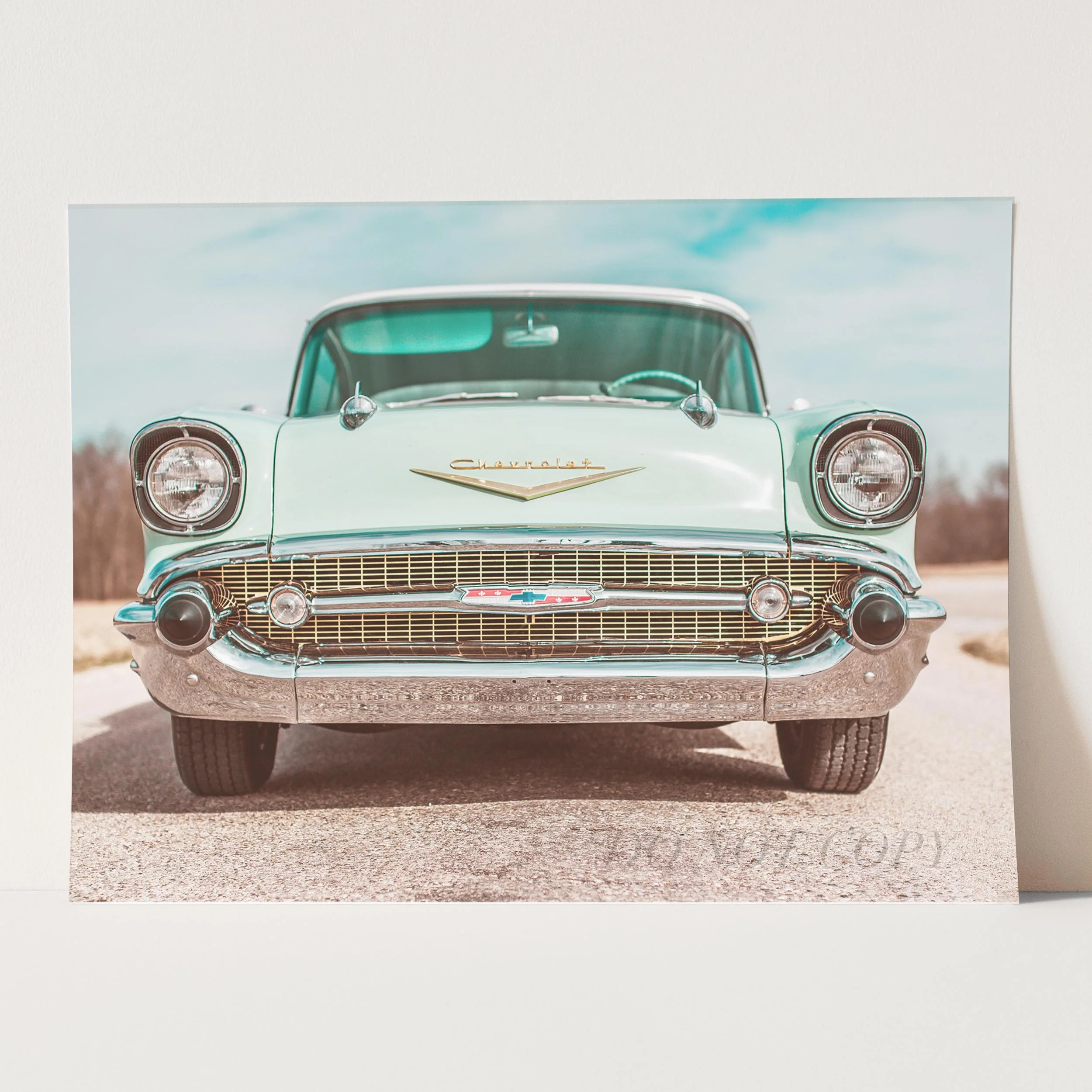Vintage Teal Chevrolet Classic - Image 5