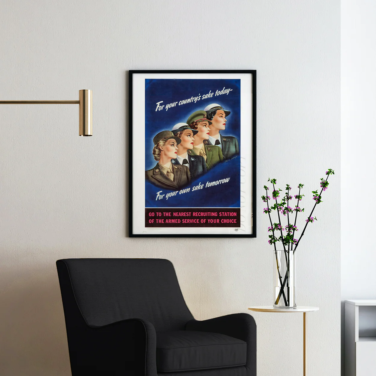 Vintage World War Two Women's Recruiting Poster - Image 2
