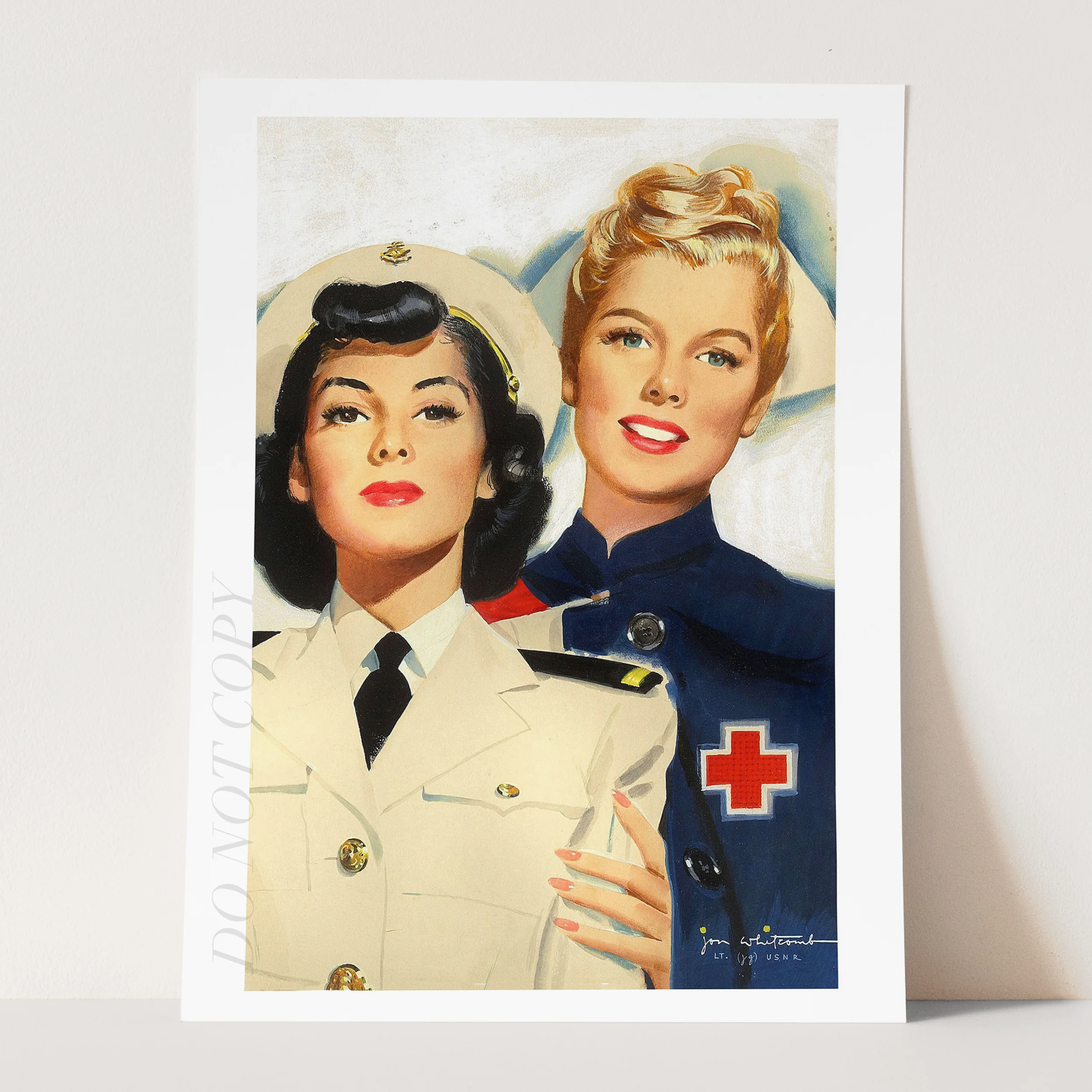 Vintage WW2 US Nursing Recruiting Poster - Image 3
