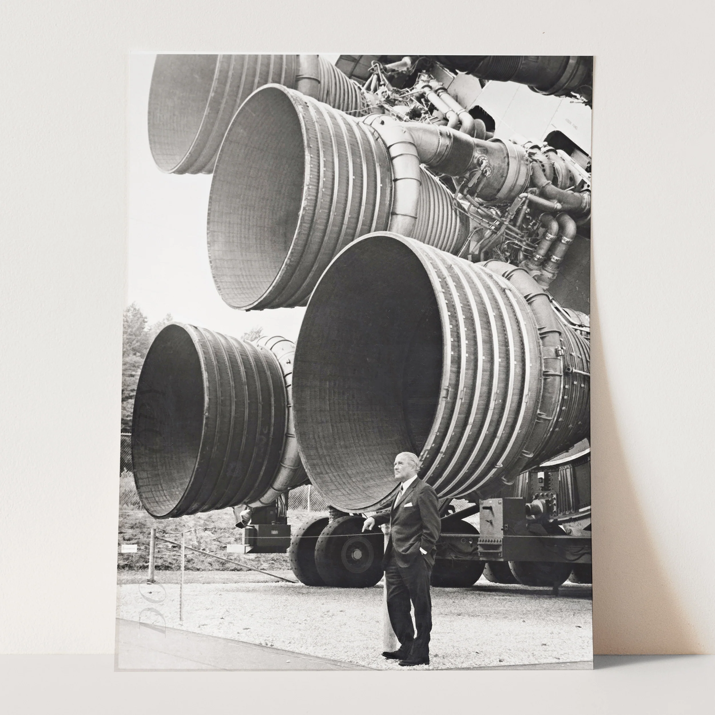 Von Braun With The F-1 Engines Of The Saturn V - Image 3