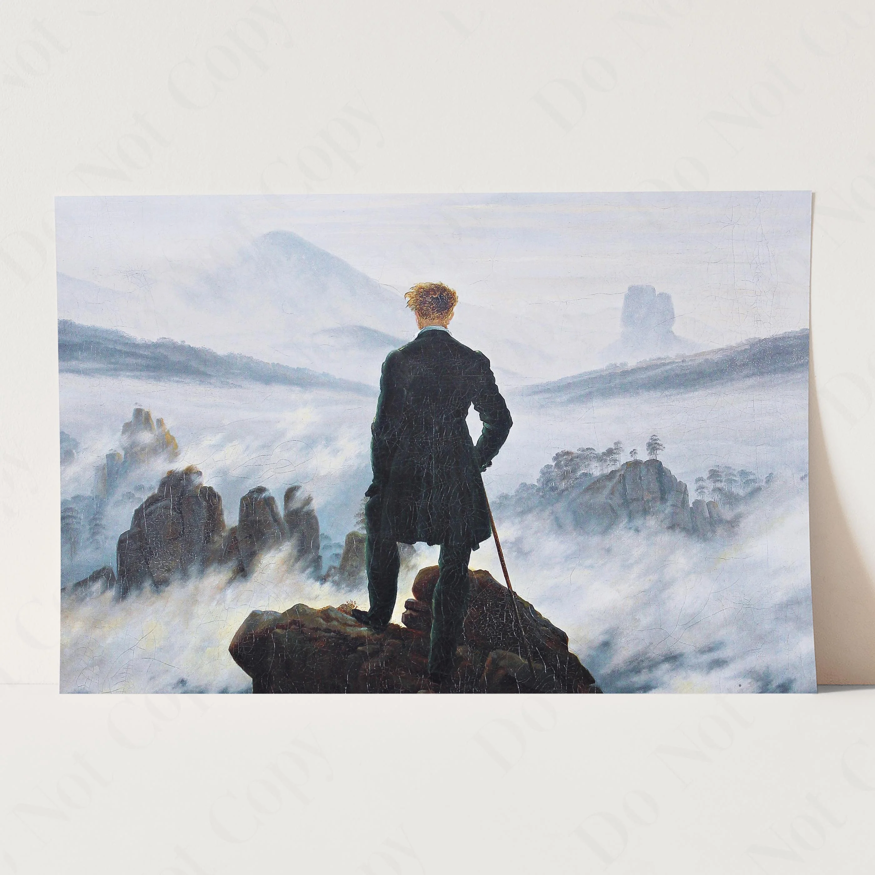 Wanderer Above The Sea of Fog by Casper David French - Image 3