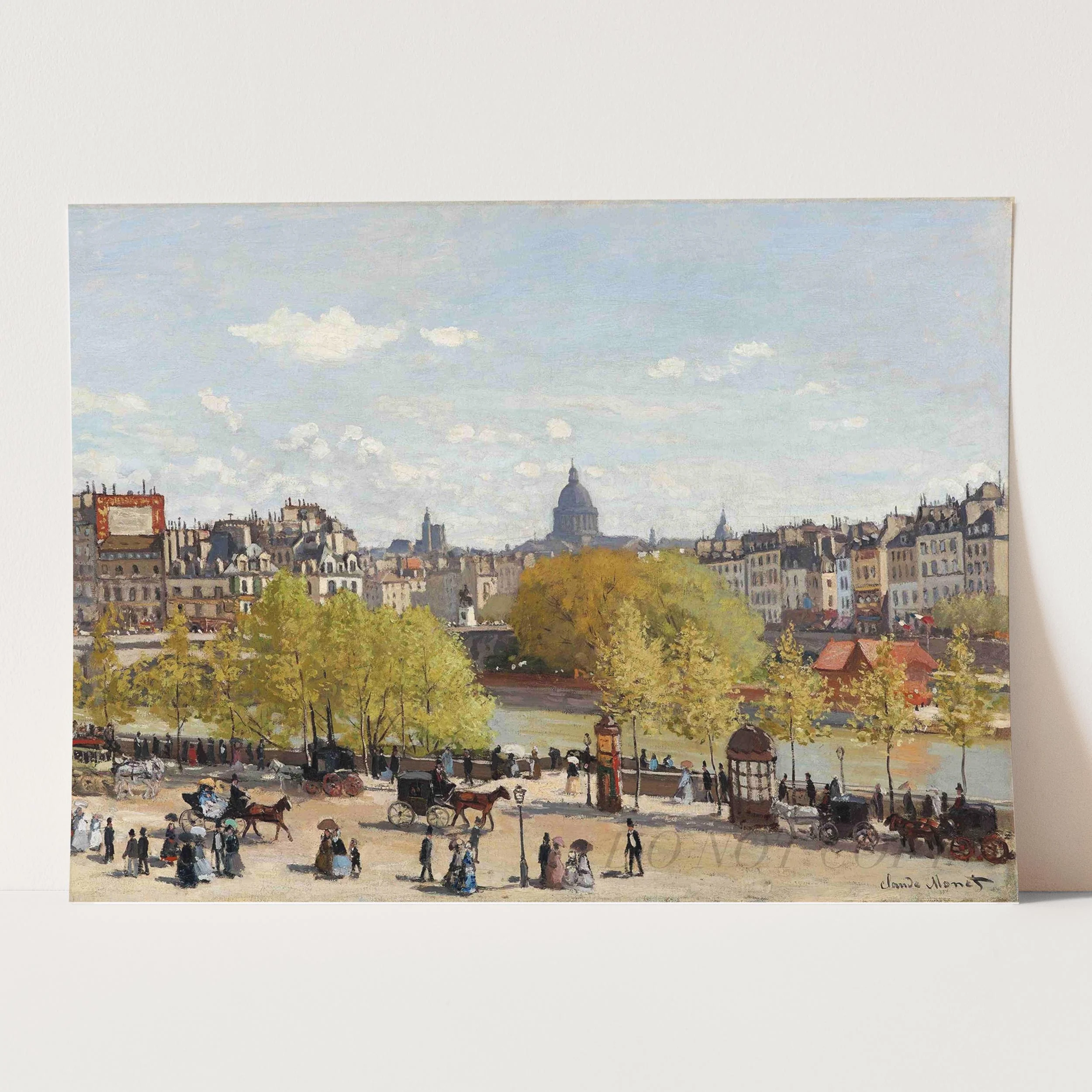 Wharf of Louvre, Paris by Claude Monet - Image 3