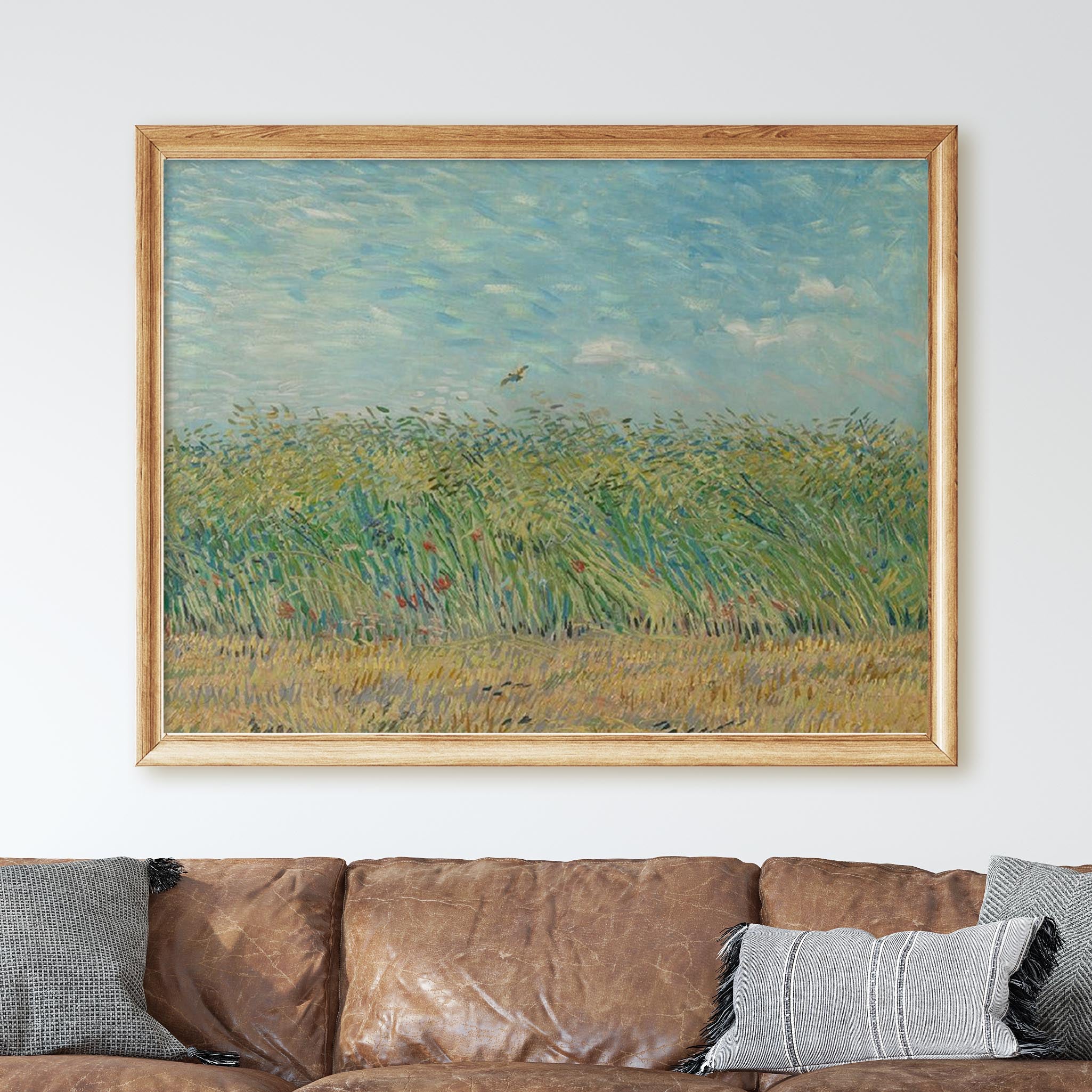 Wheatfield with Partridge (1887) by Van Gogh - Image 2