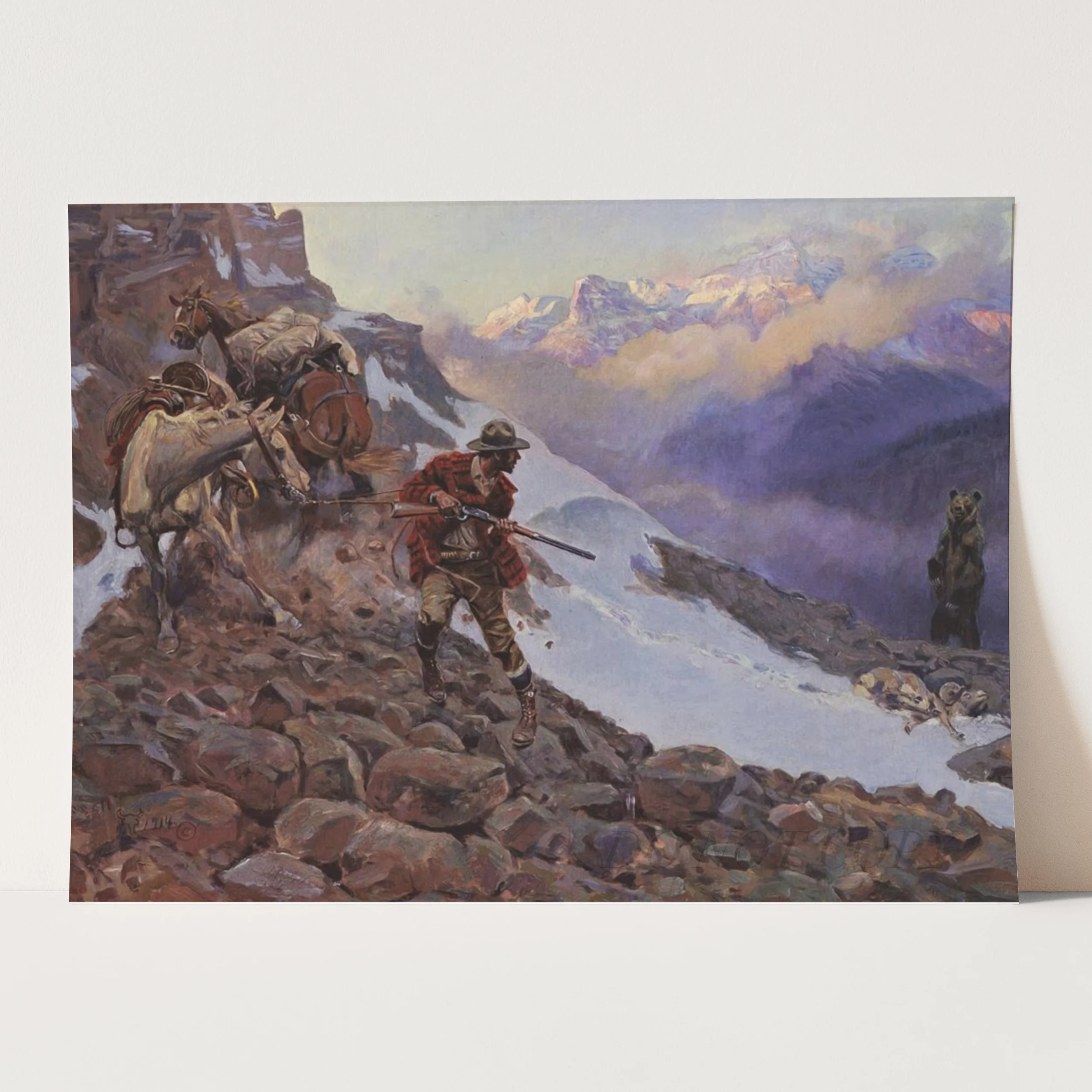 Whose Meat by Charles Marion Russell - Image 3