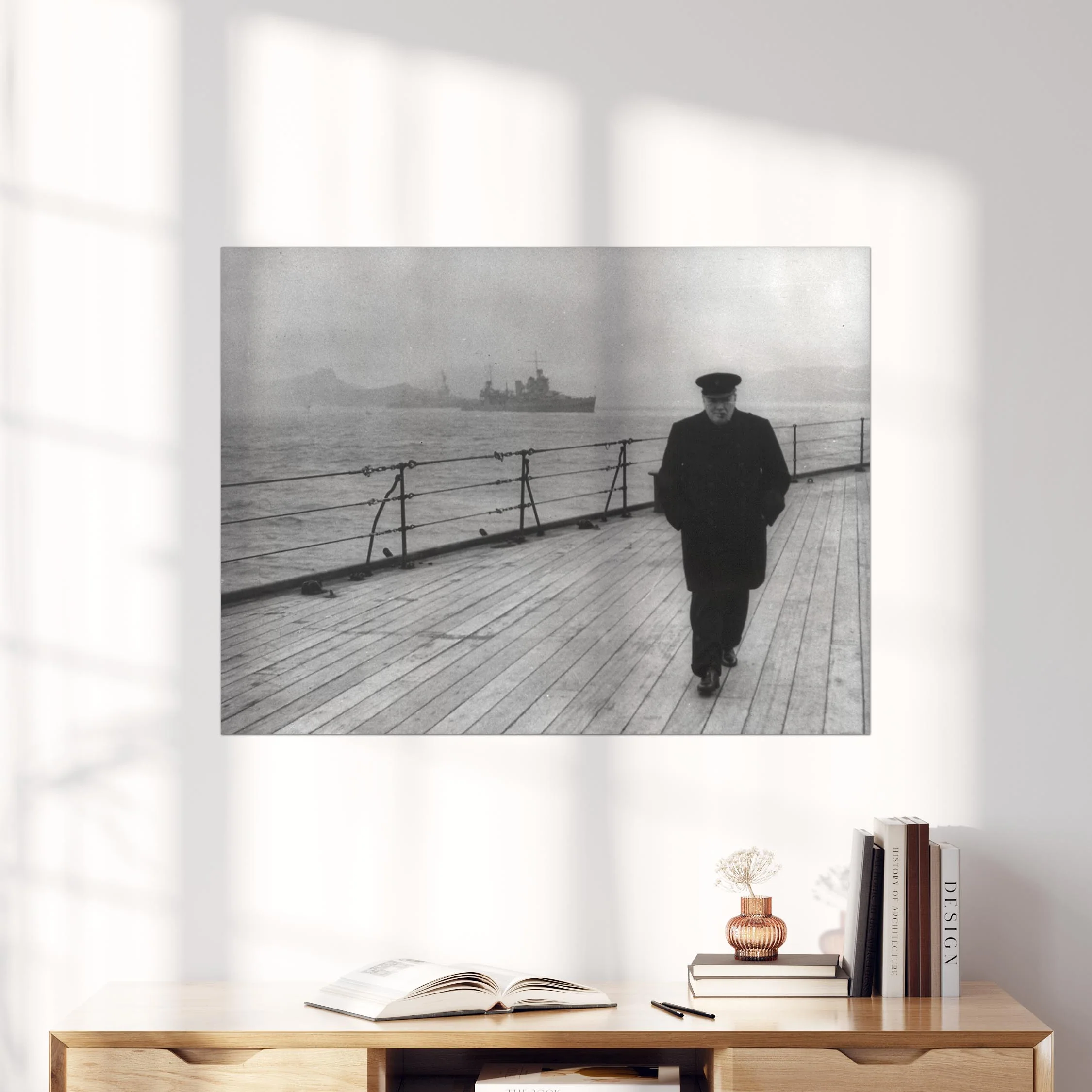 Winston Churchill on Battleship - Image 4