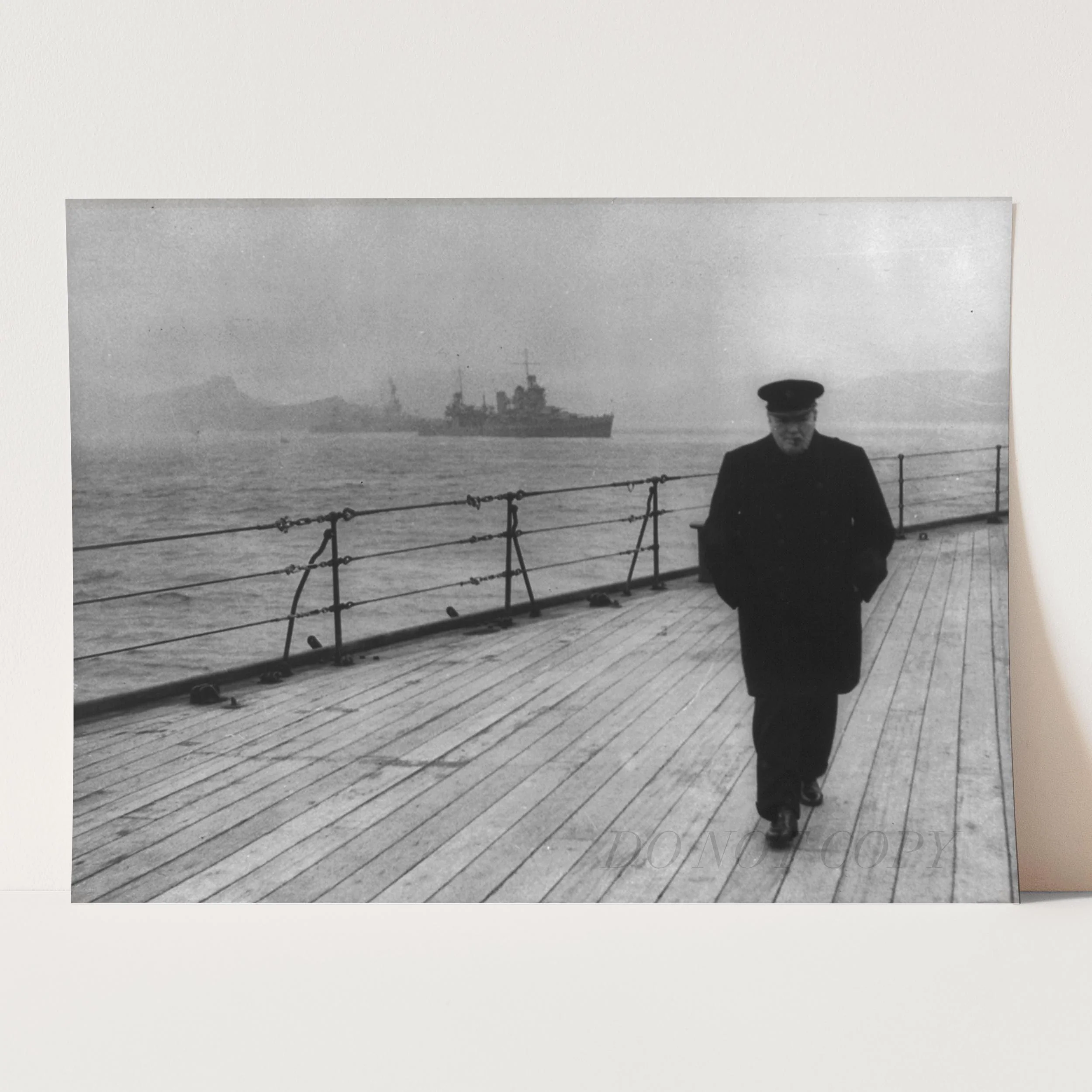 Winston Churchill on Battleship - Image 5