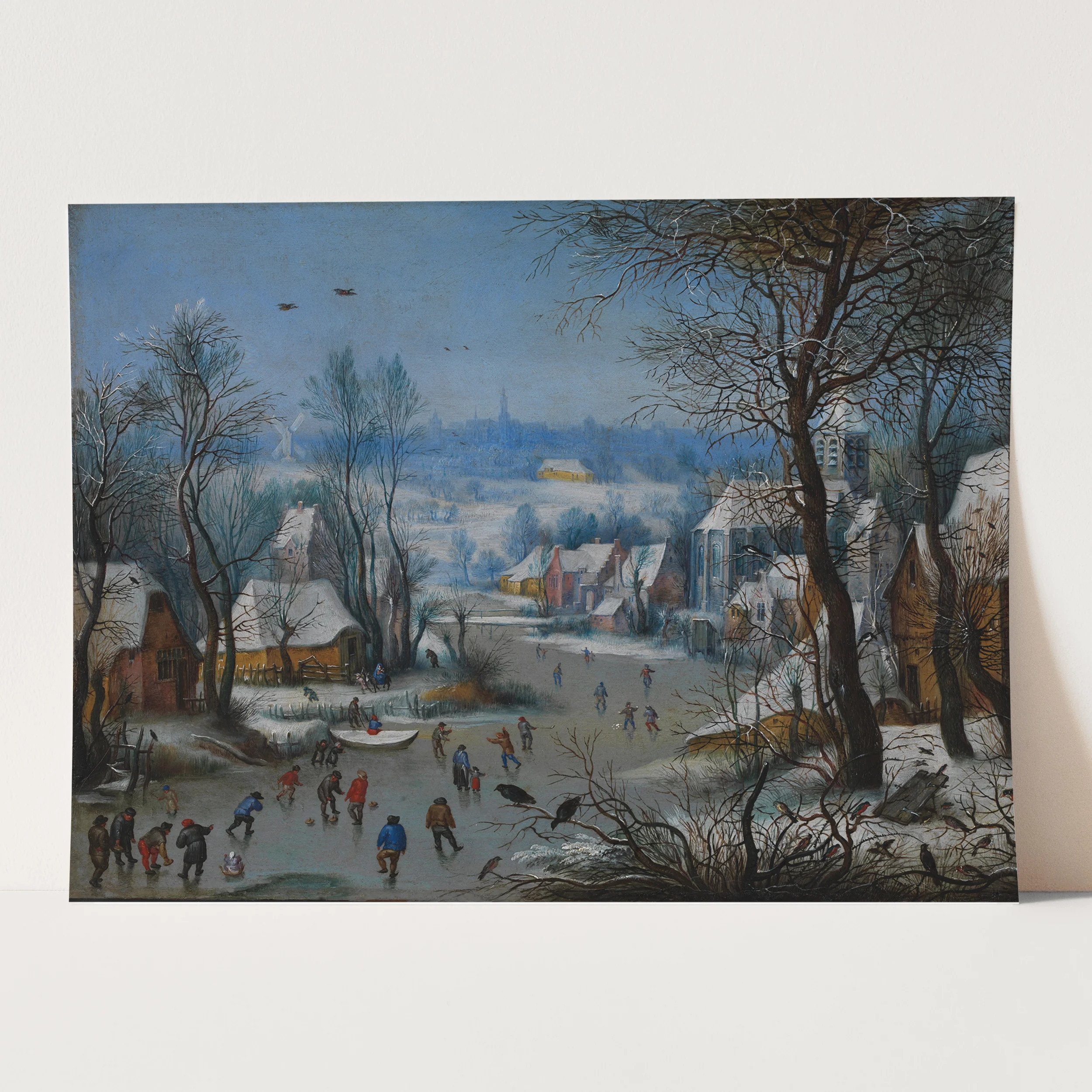 Winter Scenery by Pieter Bruegel the Elder - Image 3