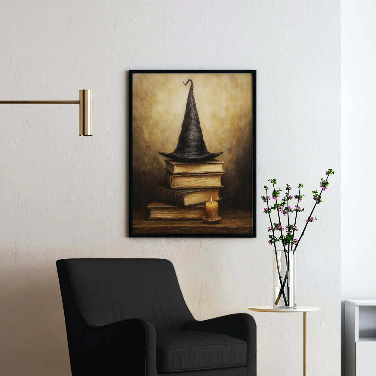 Witch Hat On Books - Image 2
