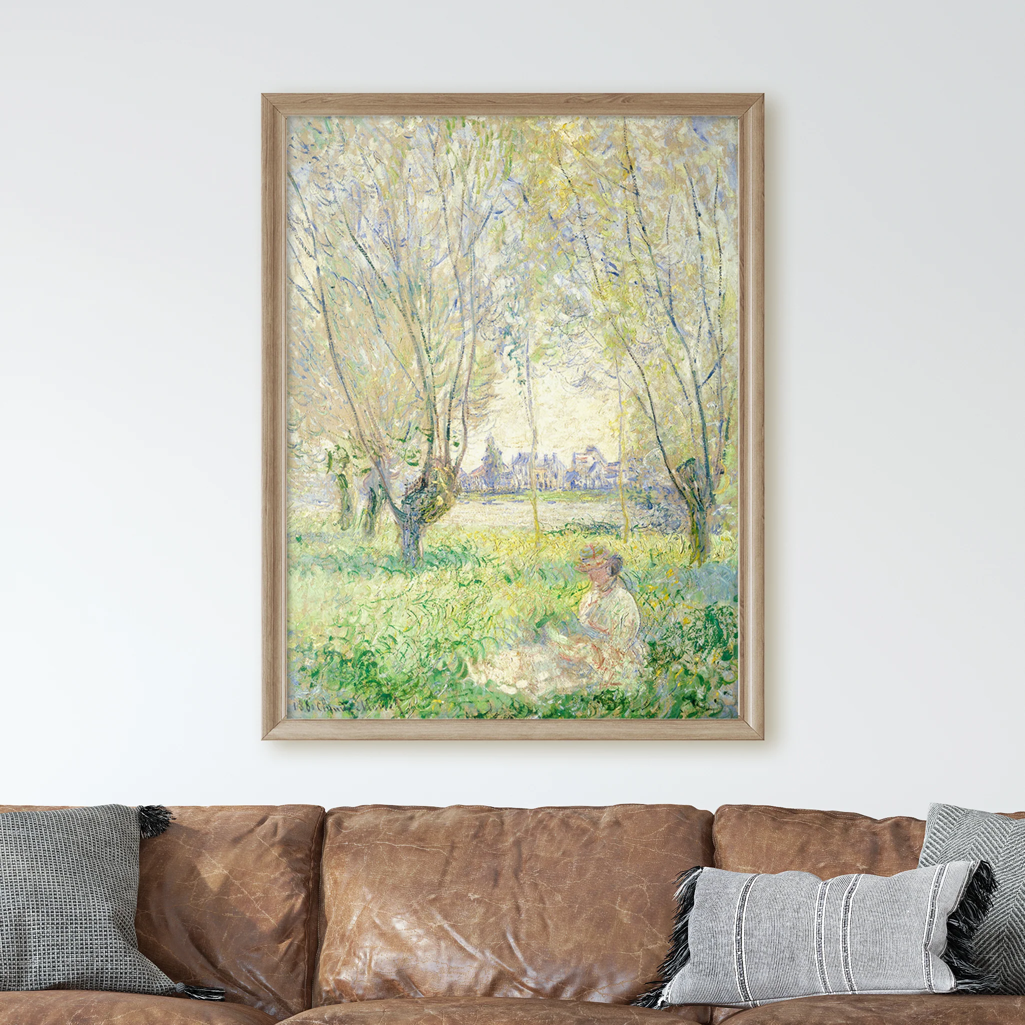Woman Seated under the Willows (1880) by Claude Monet - Image 2