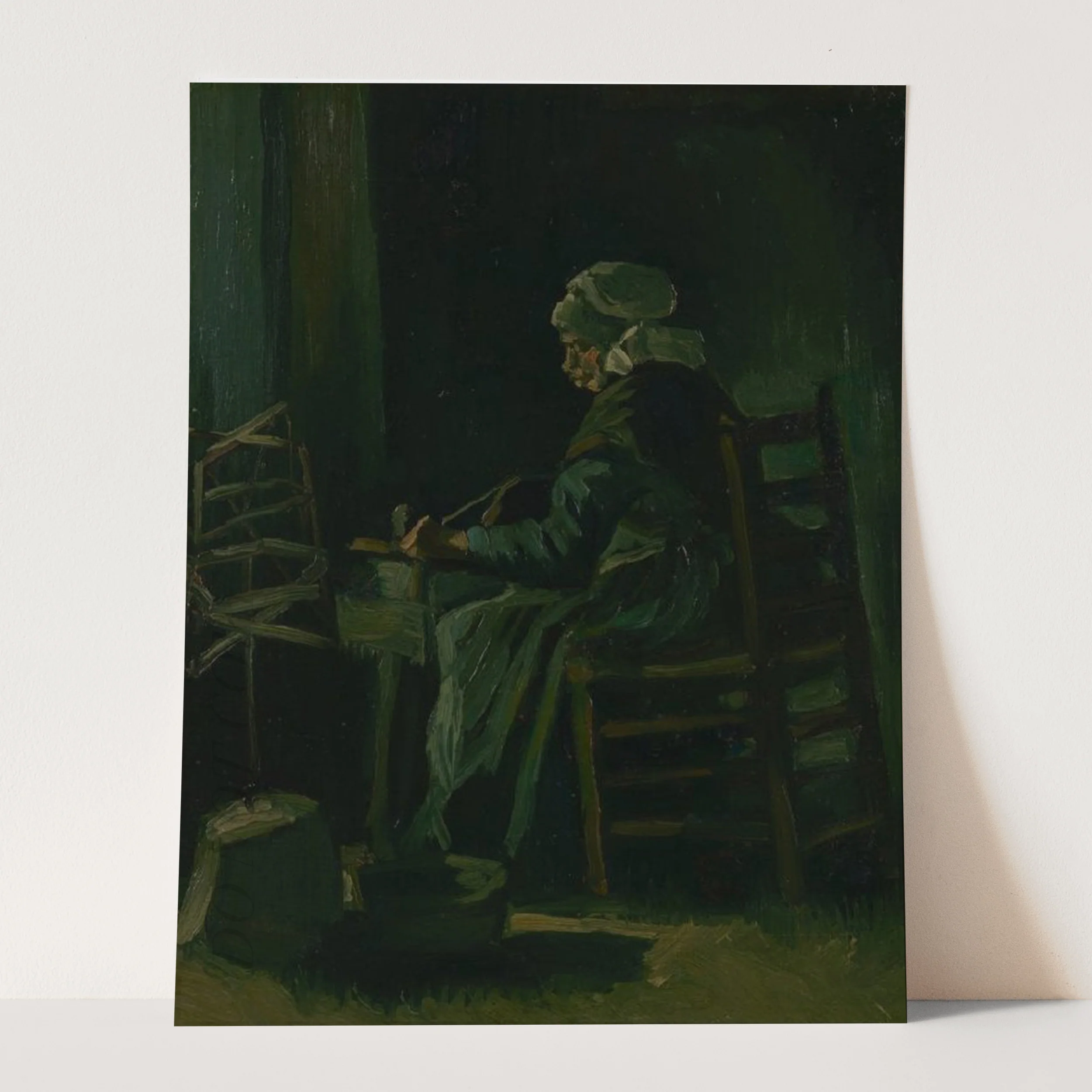 Woman Winding Yarn (1885) by Van Gogh - Image 3