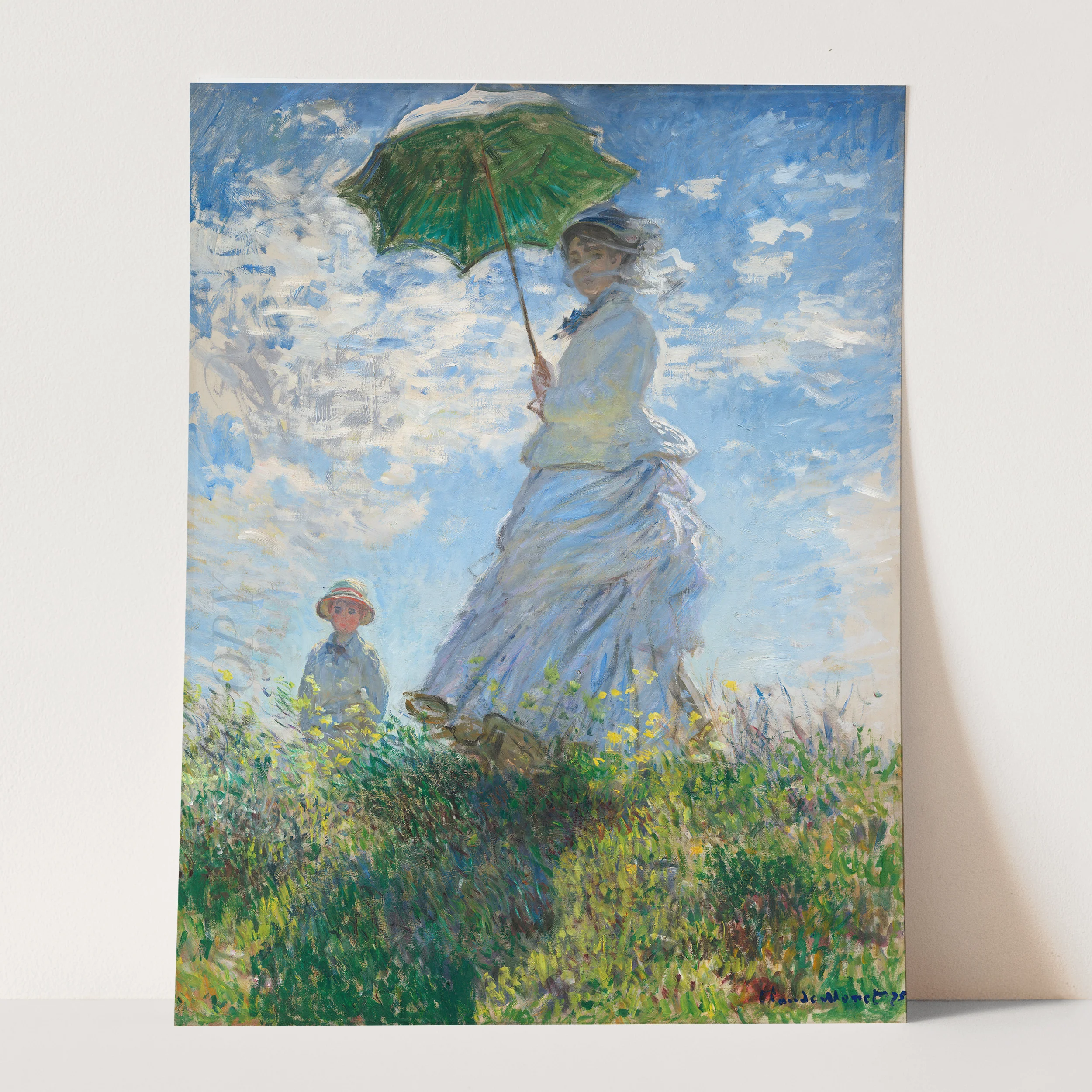 Woman with a Parasol (1875) by Claude Monet - Image 3