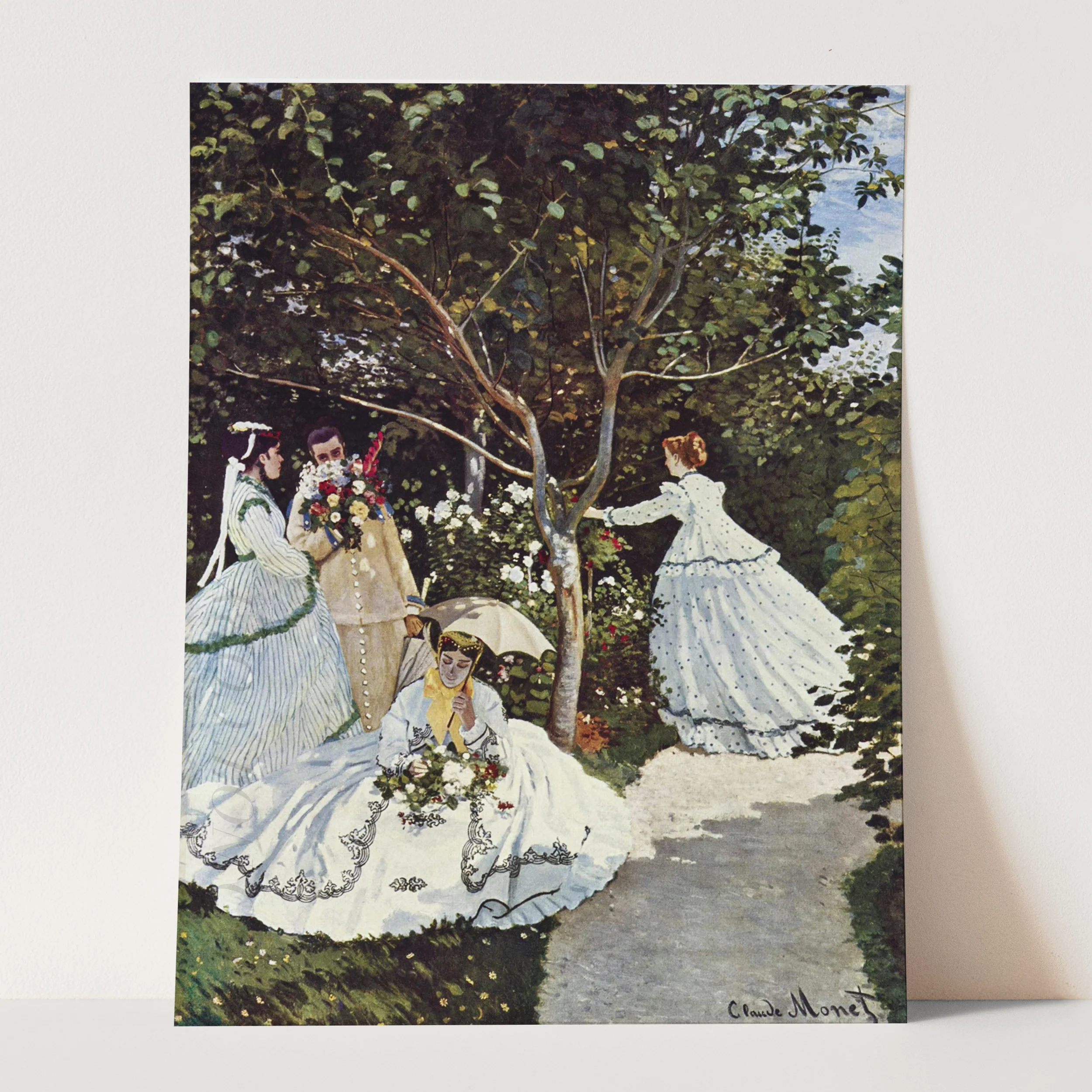 Women in the Garden (1866) by Claude Monet - Image 3