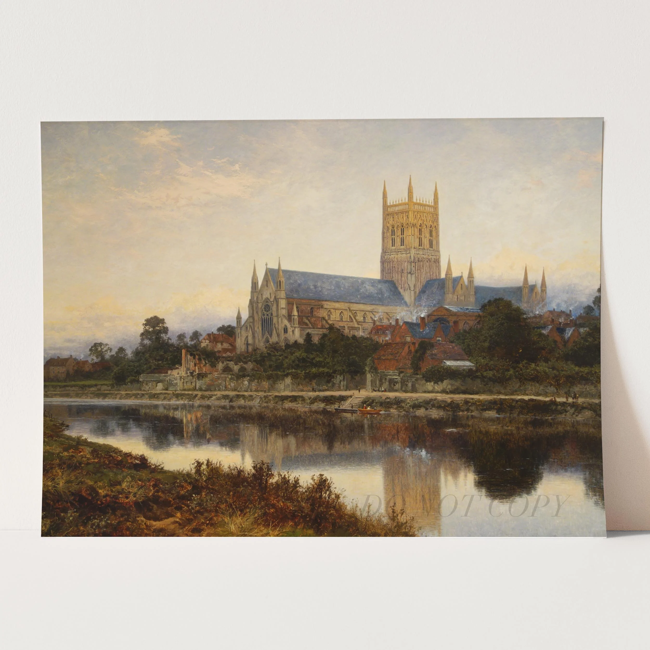 Worcester Cathedral, England by Benjamin Williams Leader - Image 3