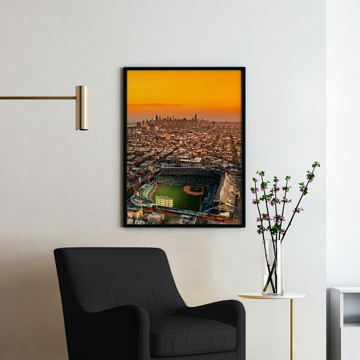 Wrigley Field & Chicago Skyline - Image 2