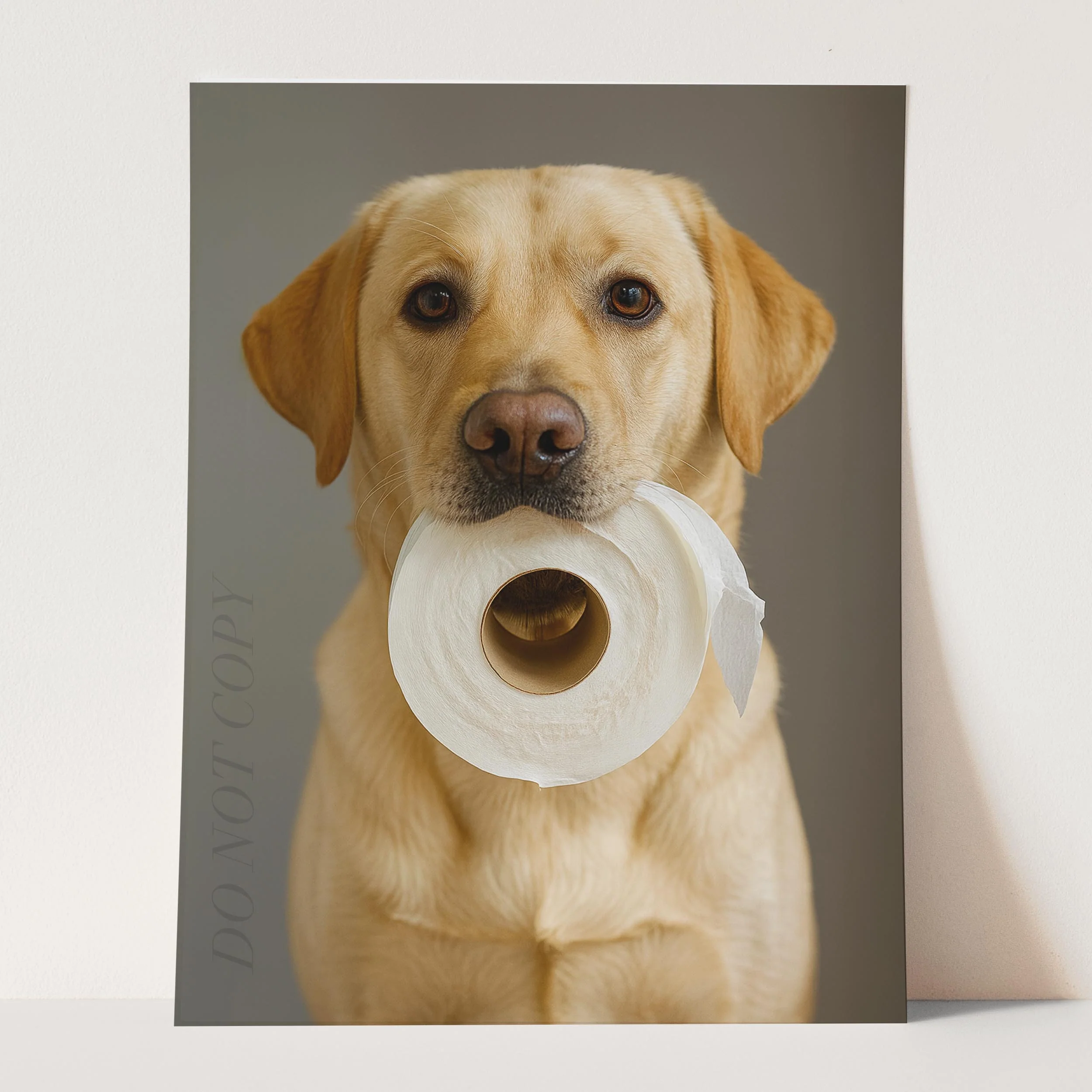 Yellow Labrador Dog Toilet Paper - Image 3