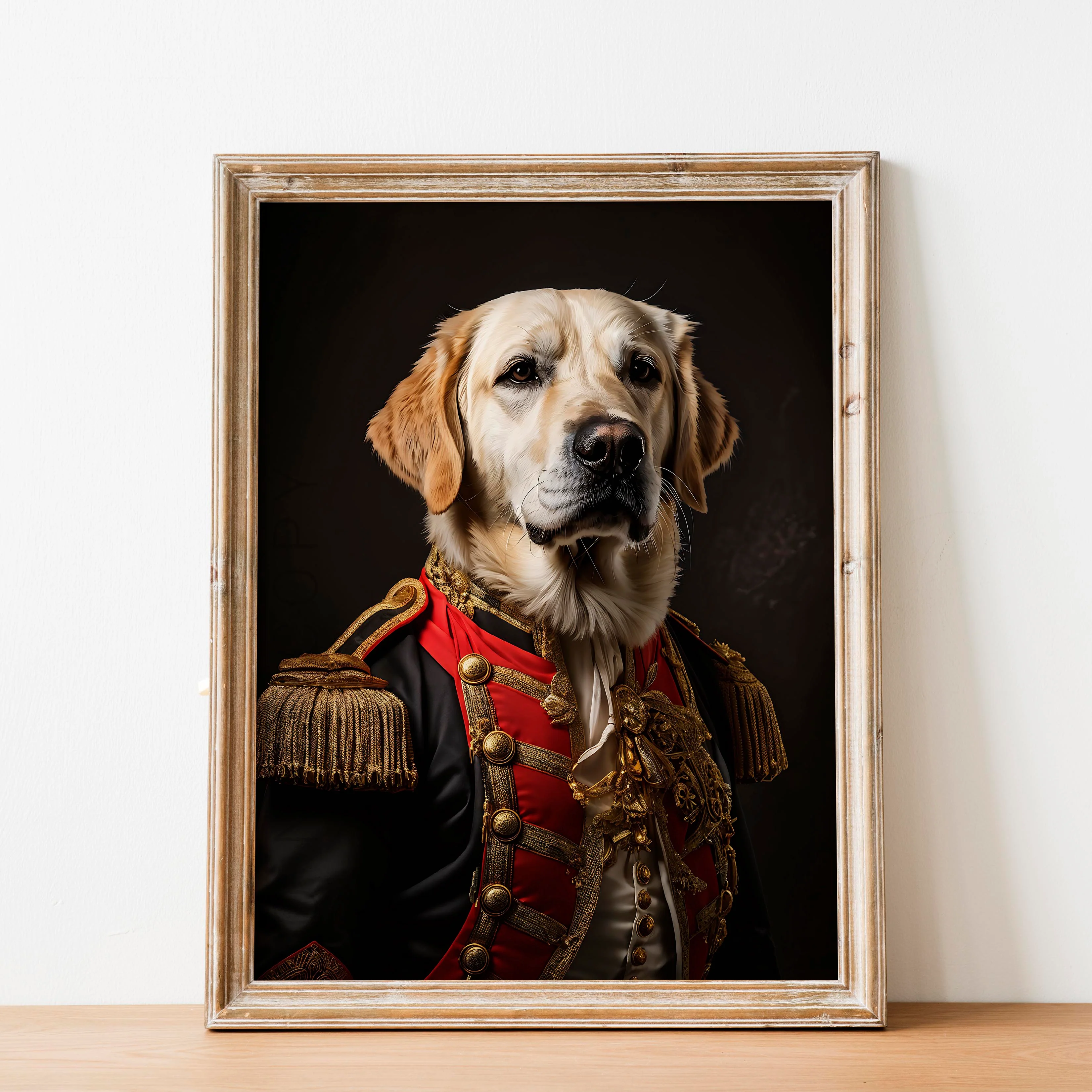 Yellow Labrador Retriever Aristocrat Portrait - Image 2