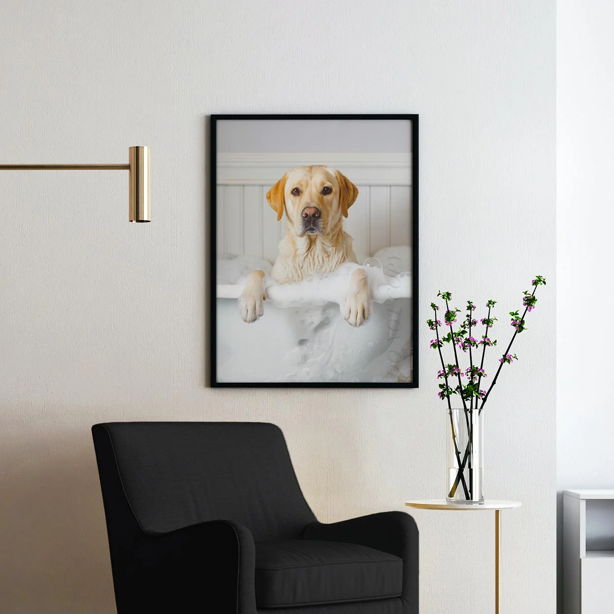 Yellow Labrador Retriever Dog Bubble Bath - Image 2