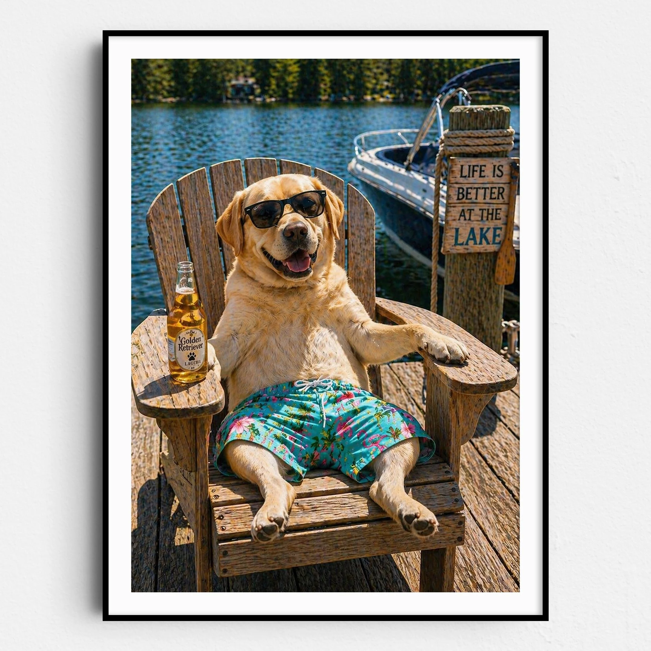 Yellow Labrador Retriever - Life At The Lake