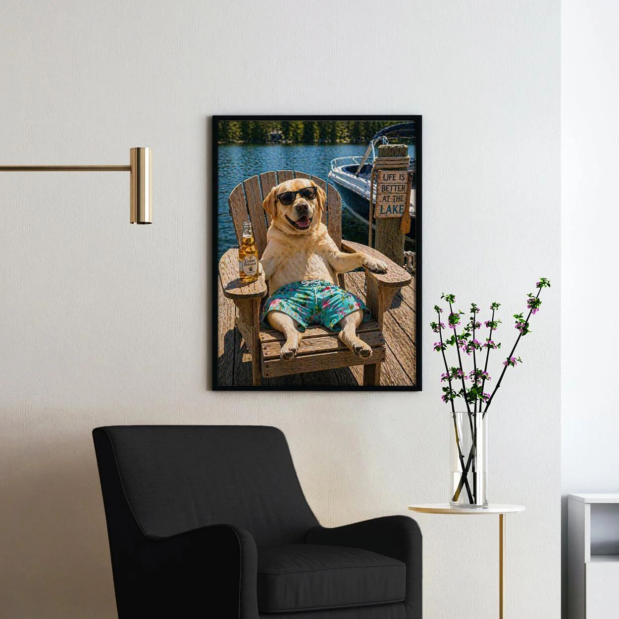 Yellow Labrador Retriever - Life At The Lake - Image 2