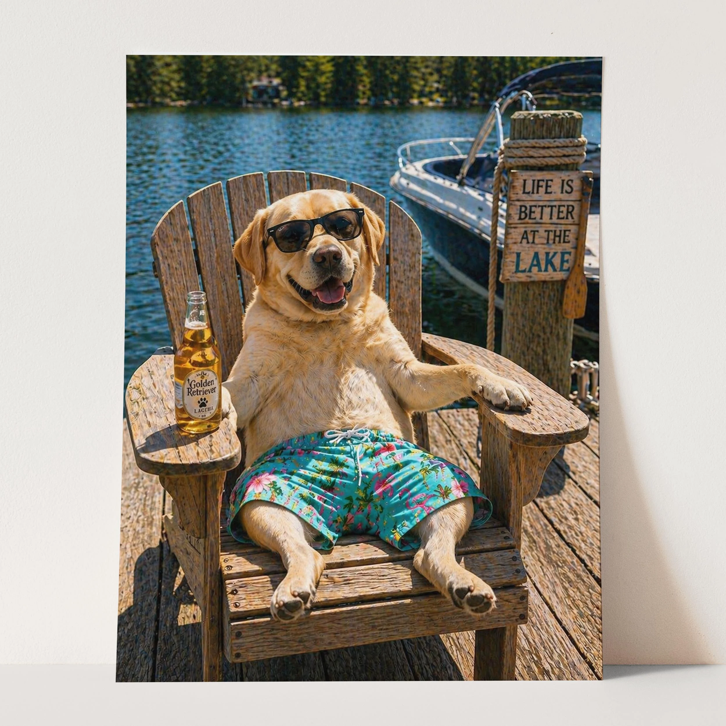 Yellow Labrador Retriever - Life At The Lake - Image 3