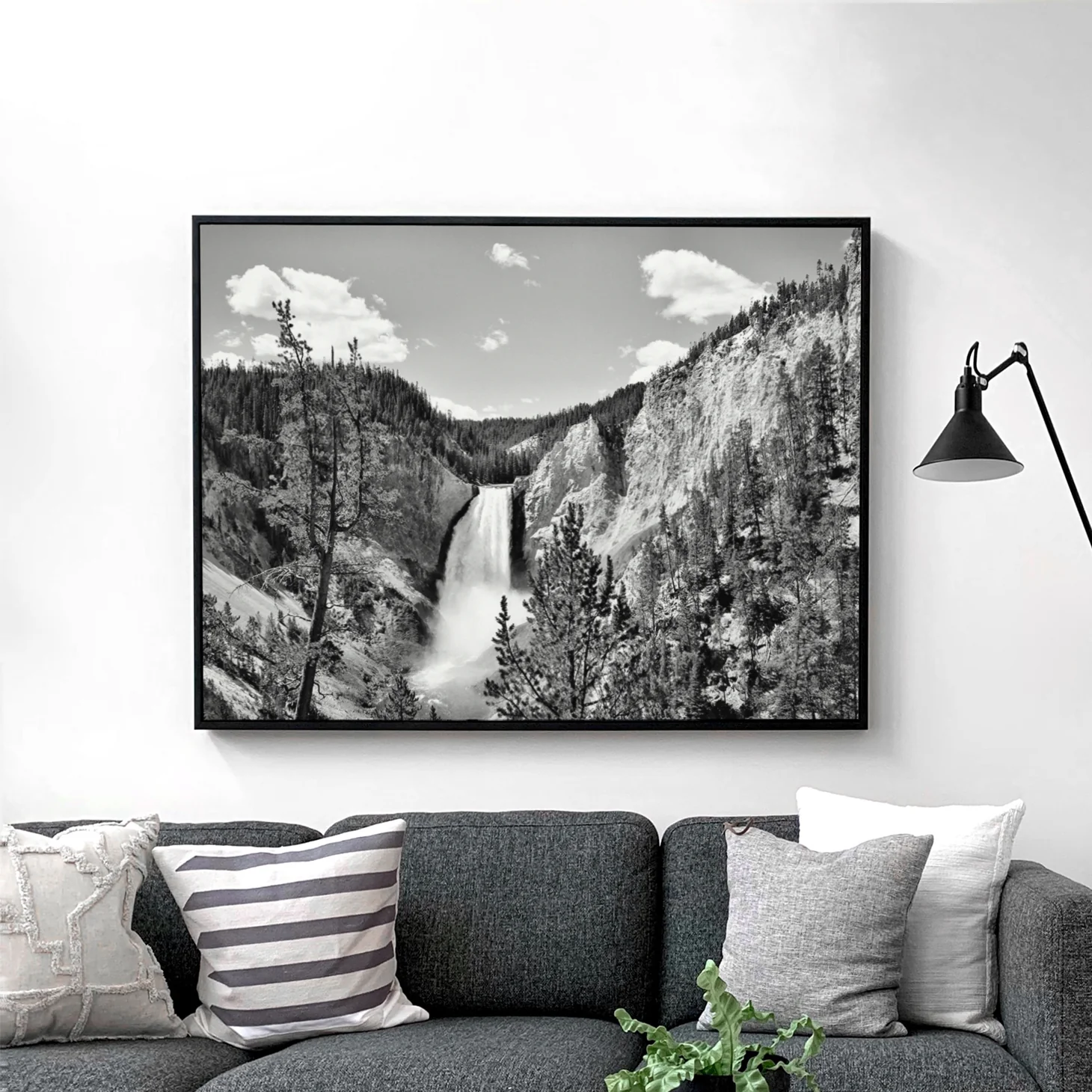 Yellowstone River Black & White - Image 2