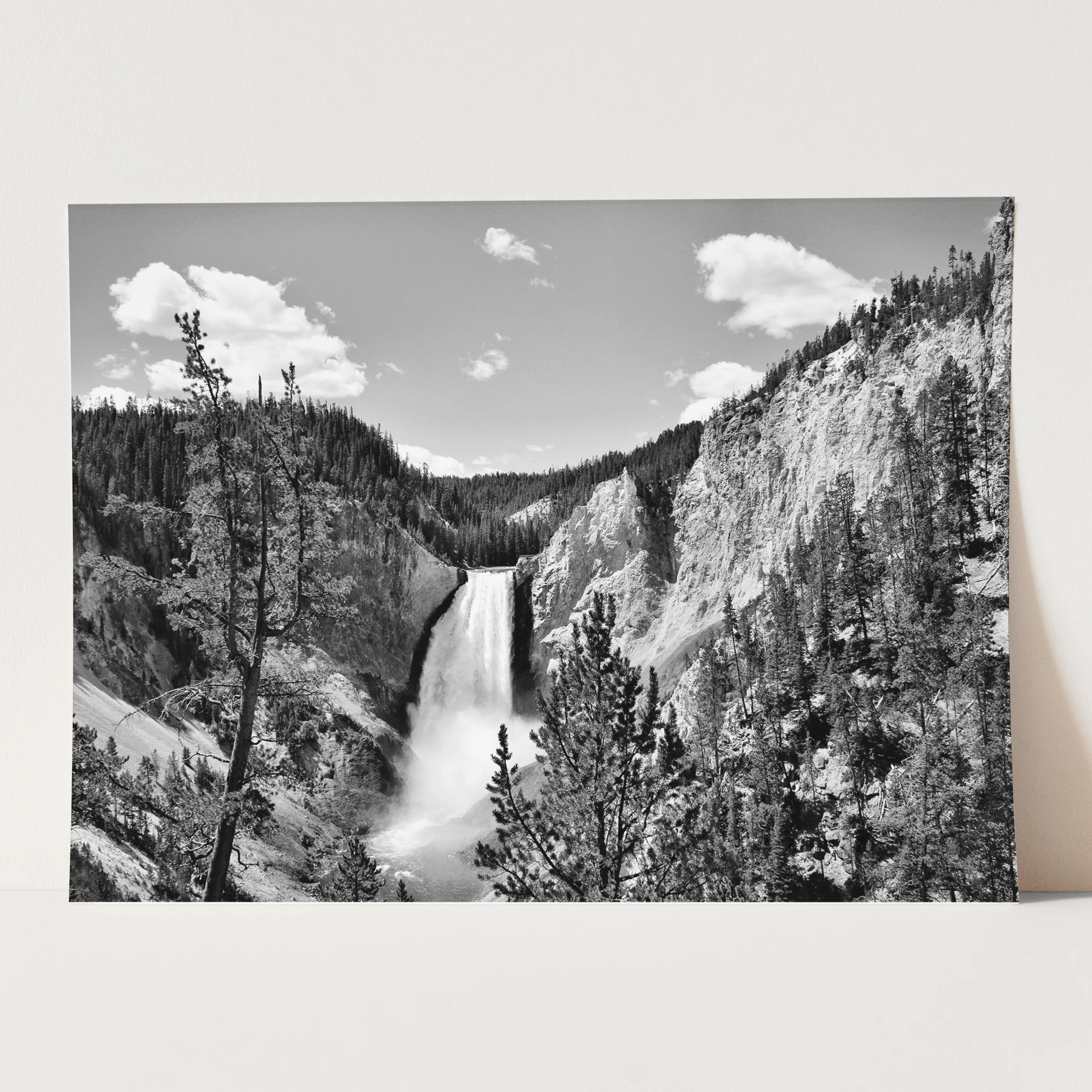 Yellowstone River Black & White - Image 3