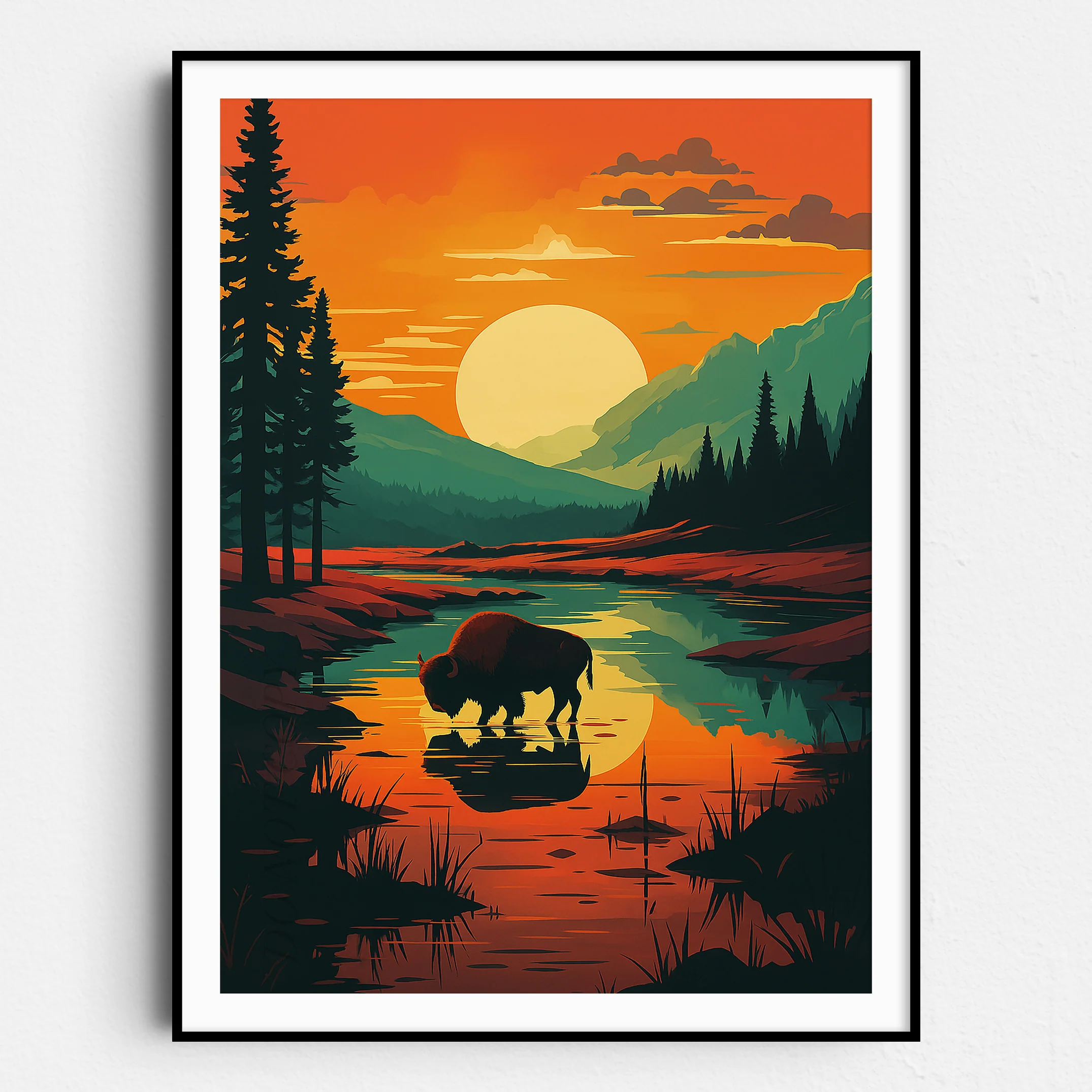 Yellowstone Vintage Travel Poster