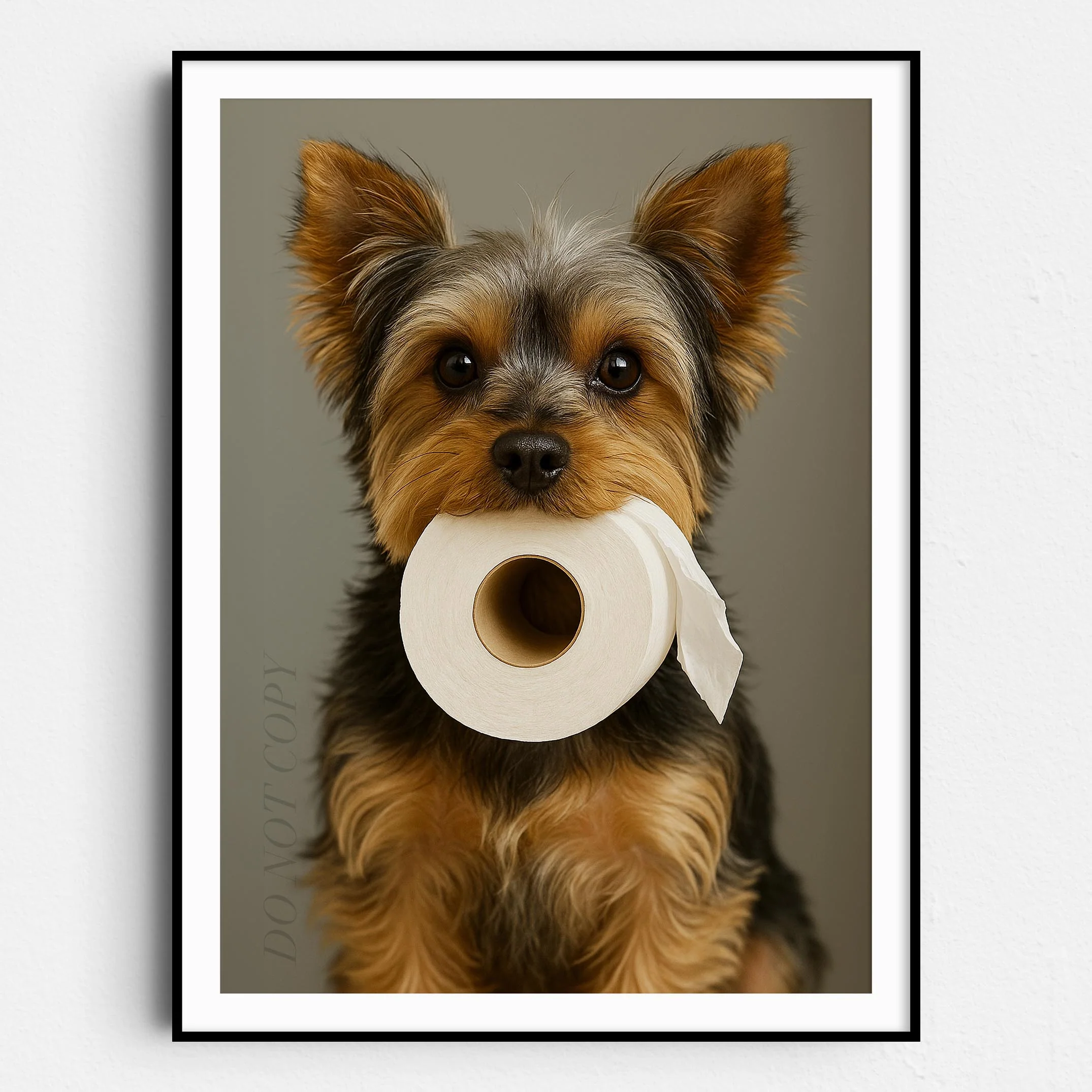 Yorkshire Terrier Dog Toilet Paper