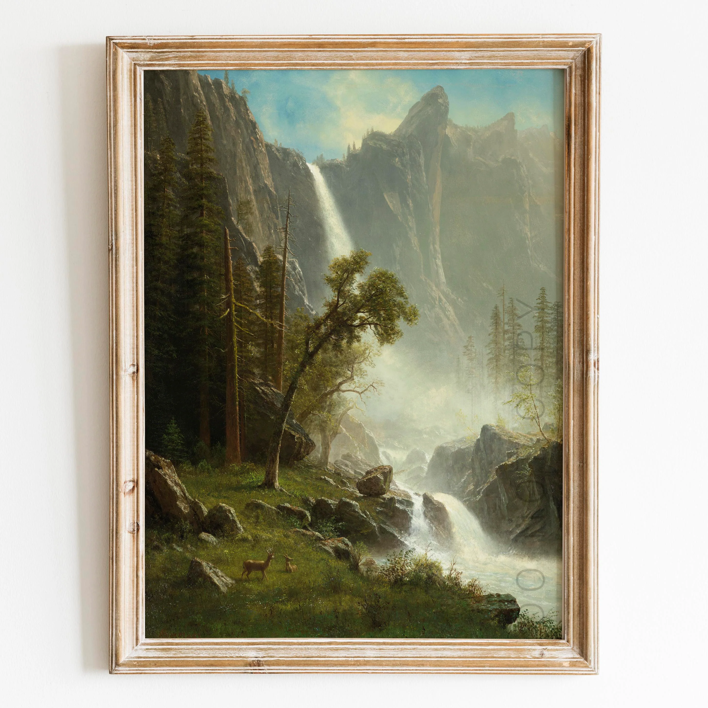Yosemite Falls by Albert Bierstadt