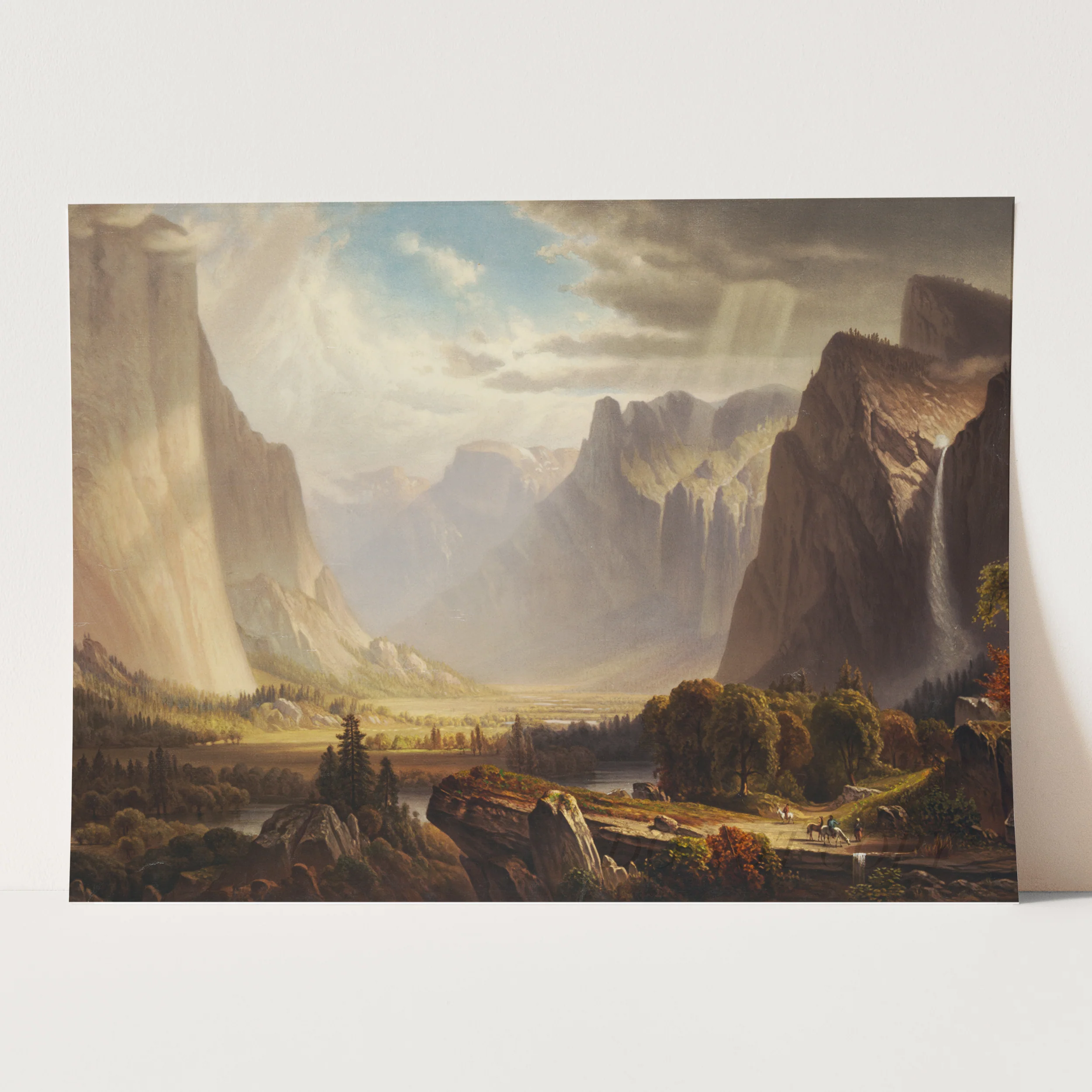 Yosemite Valley With Bridal Falls And Half-Dome In The Distance - Image 3