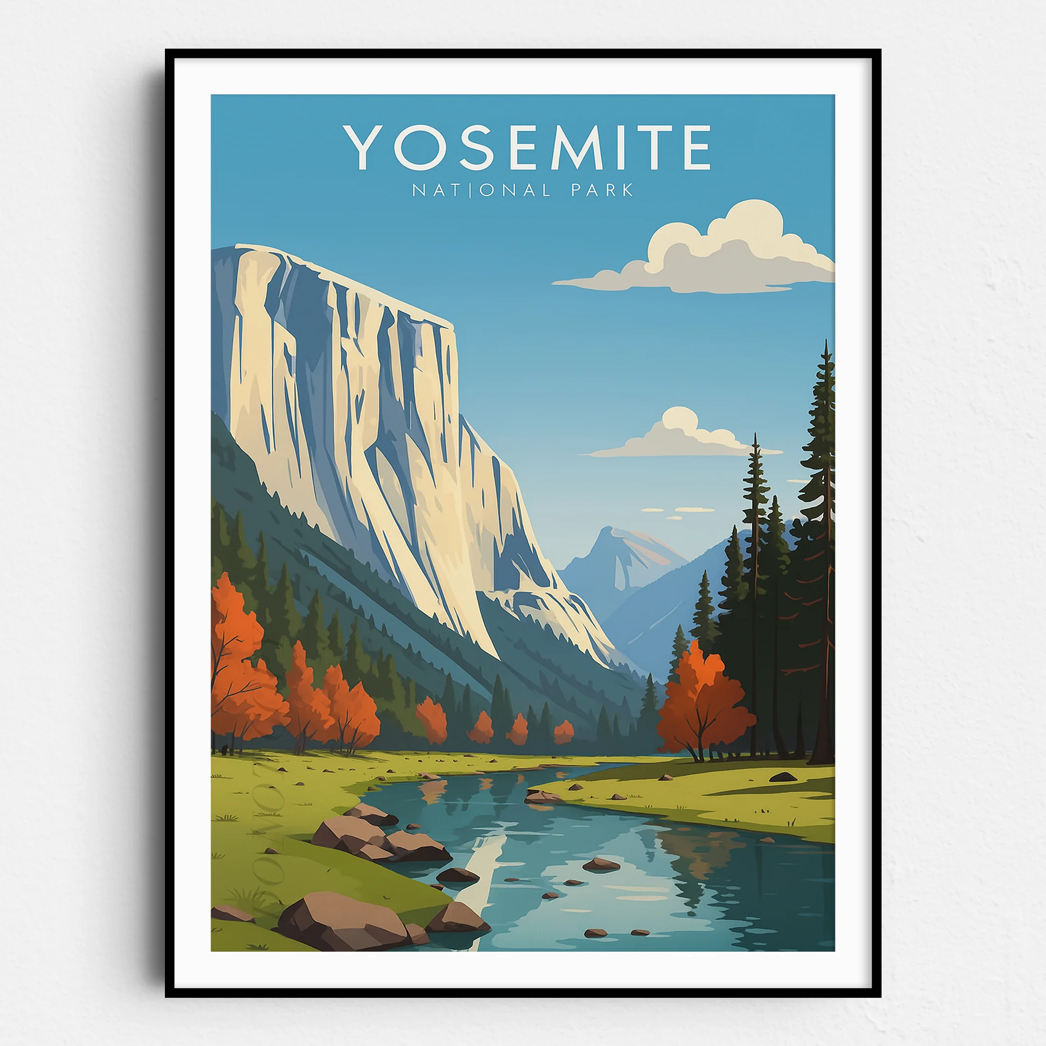 Yosemite Vintage Travel Poster