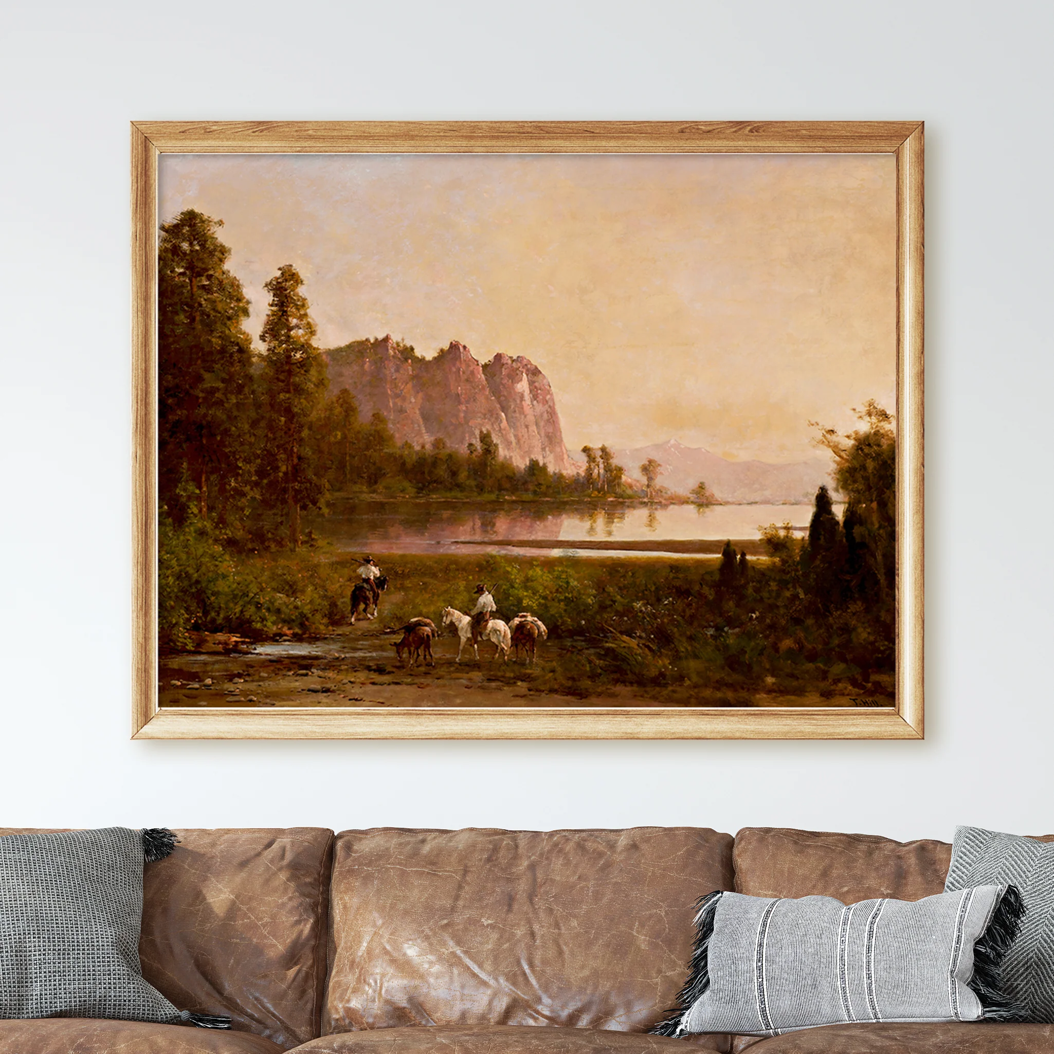 Yosemite Vintage Western Old West Mountain Landscape - Image 2